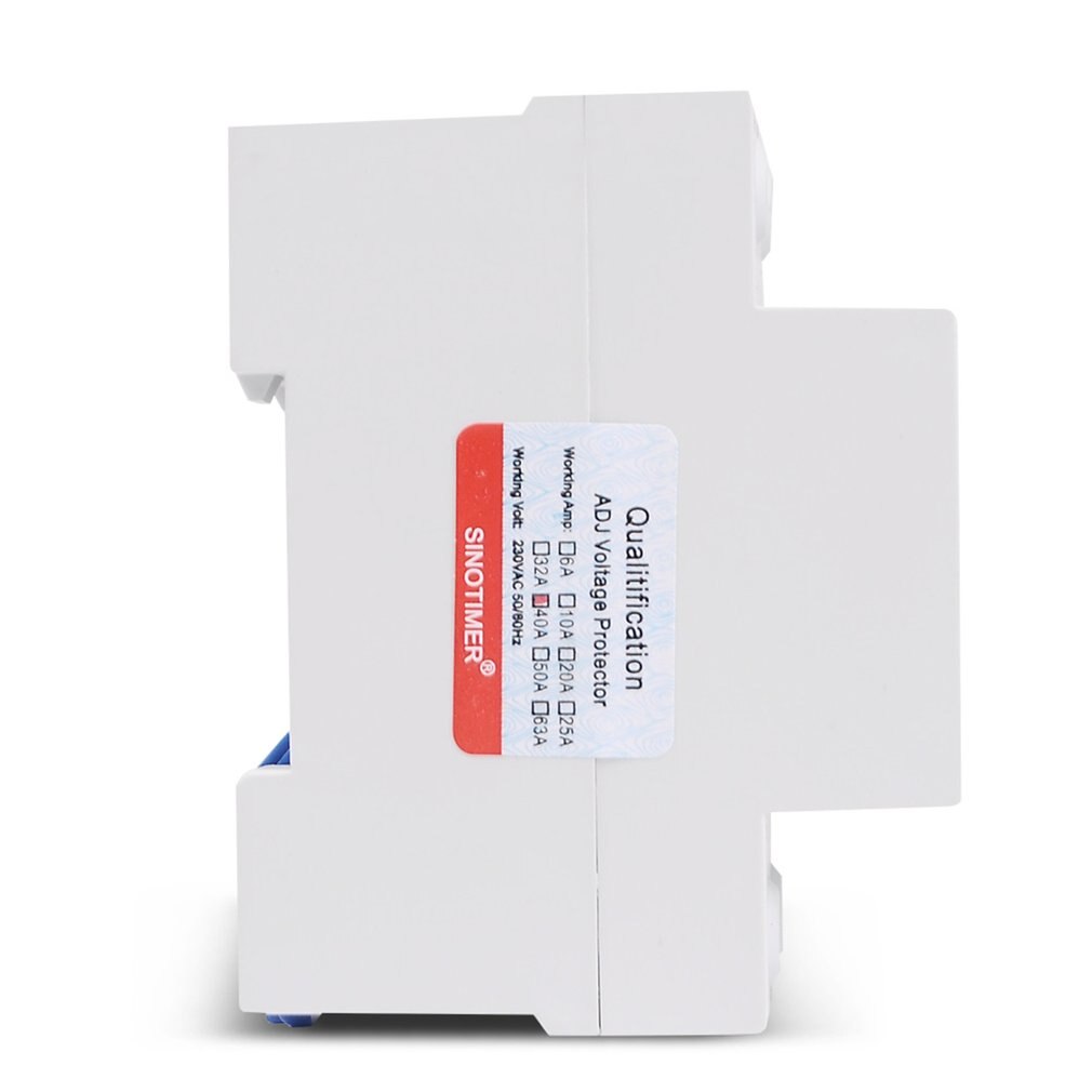 Sinotimer SVP-916 230 v 40a/63a ajustável auto-recuperação sob/sobre tensão protetor relé disjuntor dispositivo de proteção com led