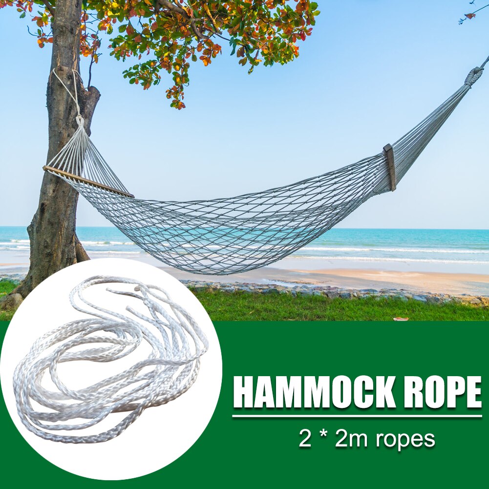 Hamak wiązane sznurkiem zawieszka na choinkę krzesło obrotowe łóżko park 2szt 2m pasek na zewnątrz obóz dla domu dziedziniec relaks ozdoby