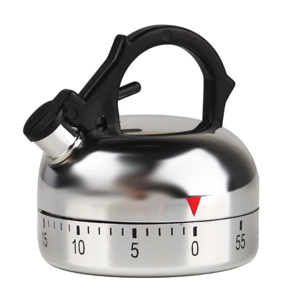 Minuterie de cuisine 60 minutes, alarme, théière mécanique en forme d&#39;horloge, outils de comptage, outil de cuisine, Assistant de cuisson
