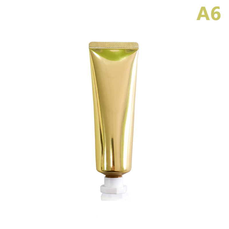 1Pcs Gold Silver Empty Refillable Plastic Soft Tubes Squeezable Bottle Cosmetic Container For Facial Cleaner Lotion Hand Cream: plum
