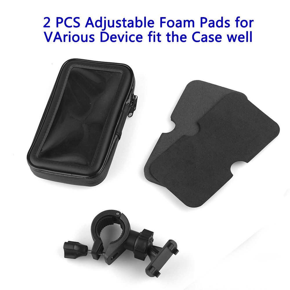 Soporte de teléfono para motocicleta, funda impermeable, rotación de 360 grados, para iPhone 6, Xiaomi 3, note2