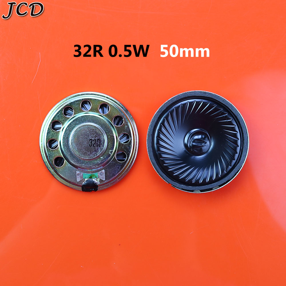 JCD 1pcs Ultra-thin speaker 32 ohms 0.5 watt 32R 0.5W speaker Diameter 23mm 28mm 36mm 40mm 50mm 57mm Loudspeaker