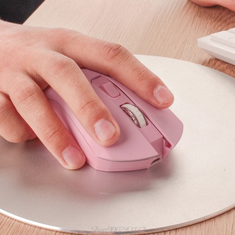Pink Silent LED Optical Game Mice 1600DPI 2.4G USB Wireless Mouse for PC Laptop Jy21 20