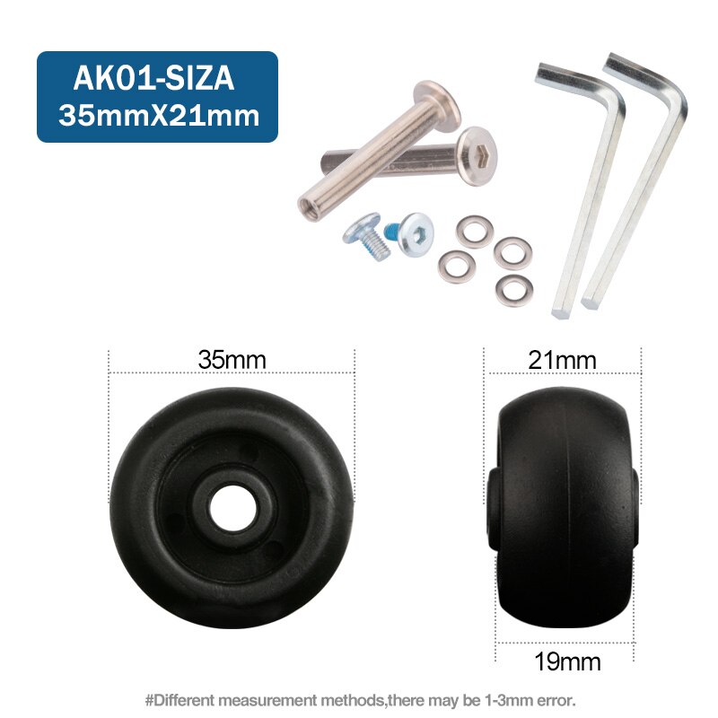 Suitcase Wheels 1 pair of Luggage Suitcase Replacement Wheels Axles Deluxe Repair Deluxe Repair Tool Casters: Navy Blue