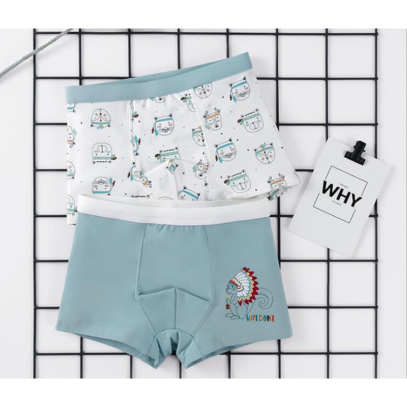 Drenge bomulds boxershorts trusser børn karakter undertøj 2-16 år teenager 4 stk/parti
