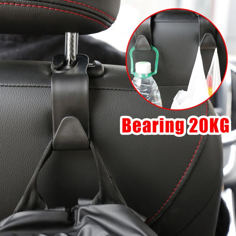 2 teile/los Universal- Auto Sitz Zurück Haken Auto Zubehör Innen Tragbare KleiderbüGel Halfter Lagerung für Auto Tasche Geldbörse Tuch Mantel hange