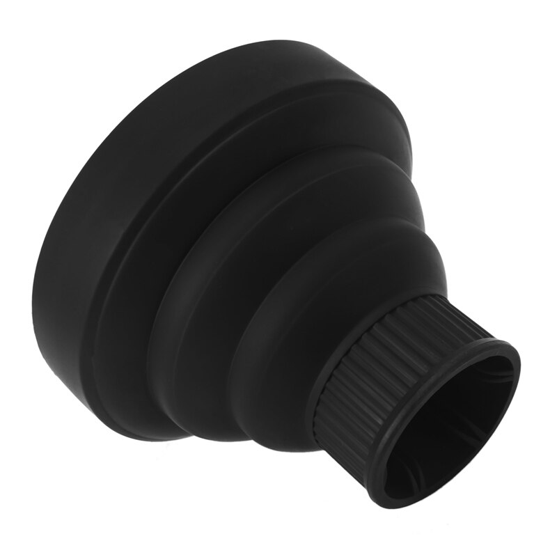 Universal Foldable Hair Dryer Diffuser Attachment Foldable Portable Travel Folding Fits Most Hair Dryers-Black