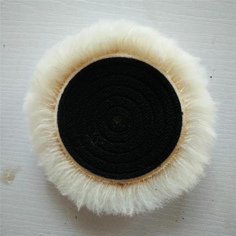 1Pcs Wool Buffing Pad Wax Polishing Buffer Car Polisher Pad Magic Sticker Waxing Polishing Pad Car Paint Care Polisher Pads