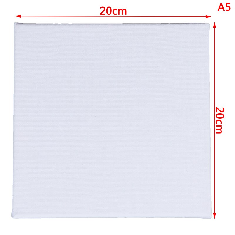 Blank White Mini Small Stretched Artist Canvas Art Board Oil Paint Board: A5