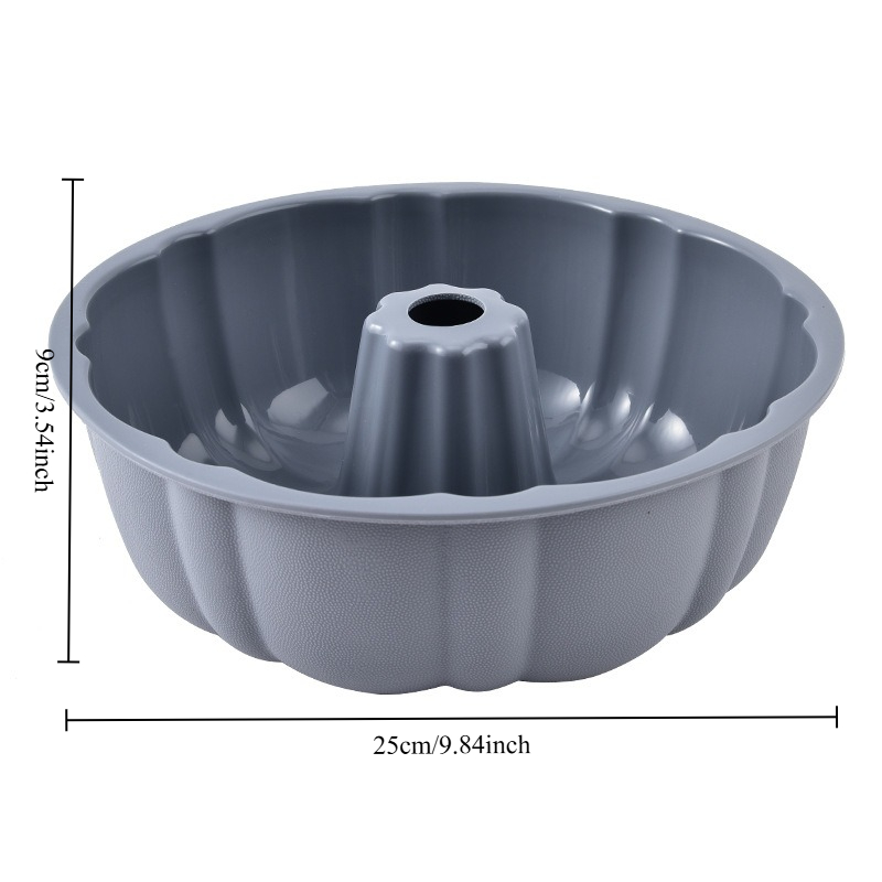10inch Bundt Cake Pan Non-Stick Silicone Bakeware Fluted Round Baking Mold for Oven Home Kitchen Premium Reusable Easy Release: Chocolate