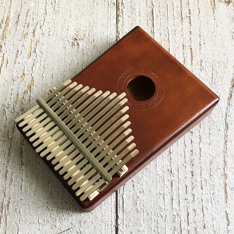Kalimba africano de 17 teclas, Piano de pulgar de madera maciza, Sanza Mbira, Calimba, instrumento Musical de madera