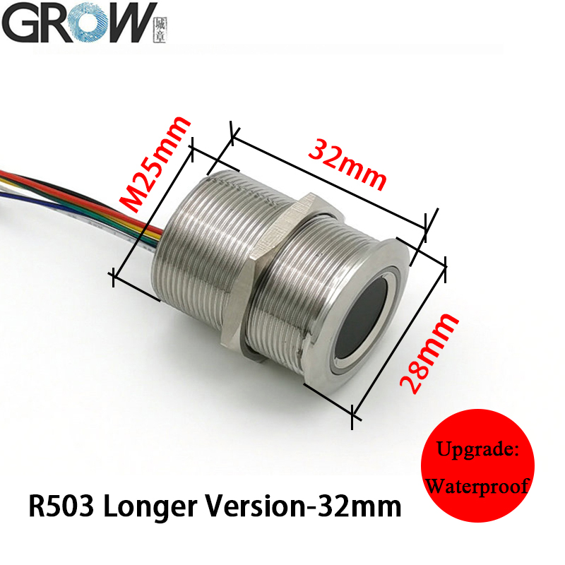 R503 RGB anneau indicateur lumineux LED contrôle rond Module d'empreintes digitales contrôle d'accès Arduino: Mèche