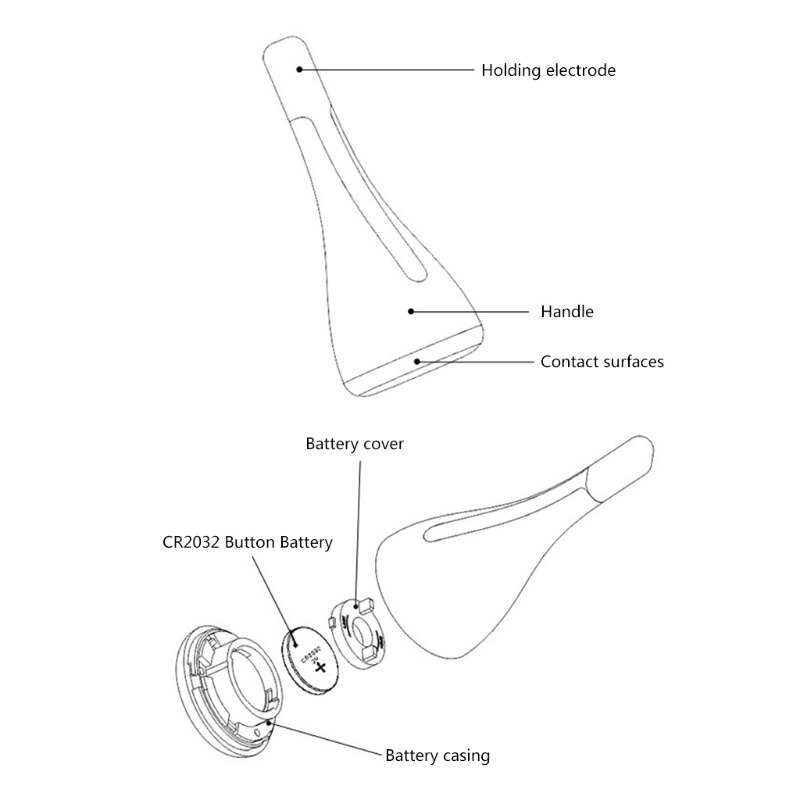 Magnetische Inductieve Therapeutische Instrument Micro Huidige Gezicht Faial Massage Apparaat Kleine Halter Spinner Schoonheid