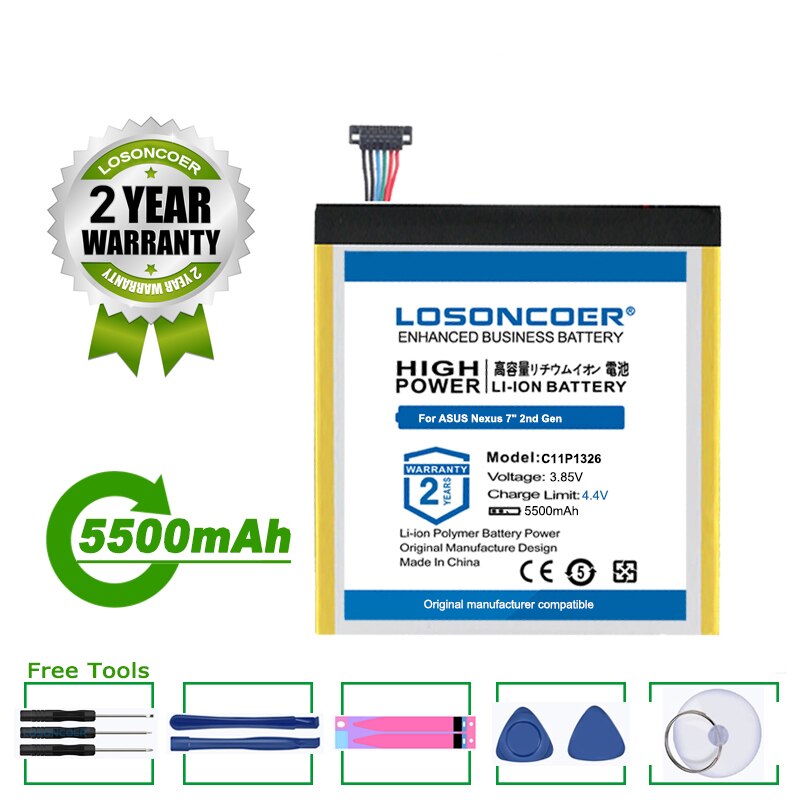 5500 mah  c11 p 1326 c11 pn 5h me5 pn 51 akku für asus nexus 7 2nd. generation  me571 me571kl me176 k013 me176cx me176c me7610cx me7610c