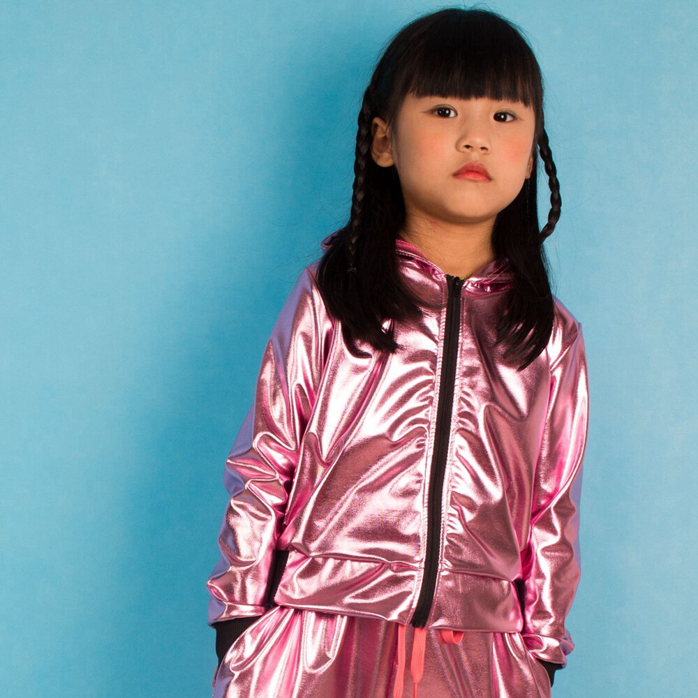 Chaqueta bomber Unisex para primavera y otoño, ropa de calle, puesta en escena, baile de Hip Hop, abrigo para niños, chaquetas para niñas,