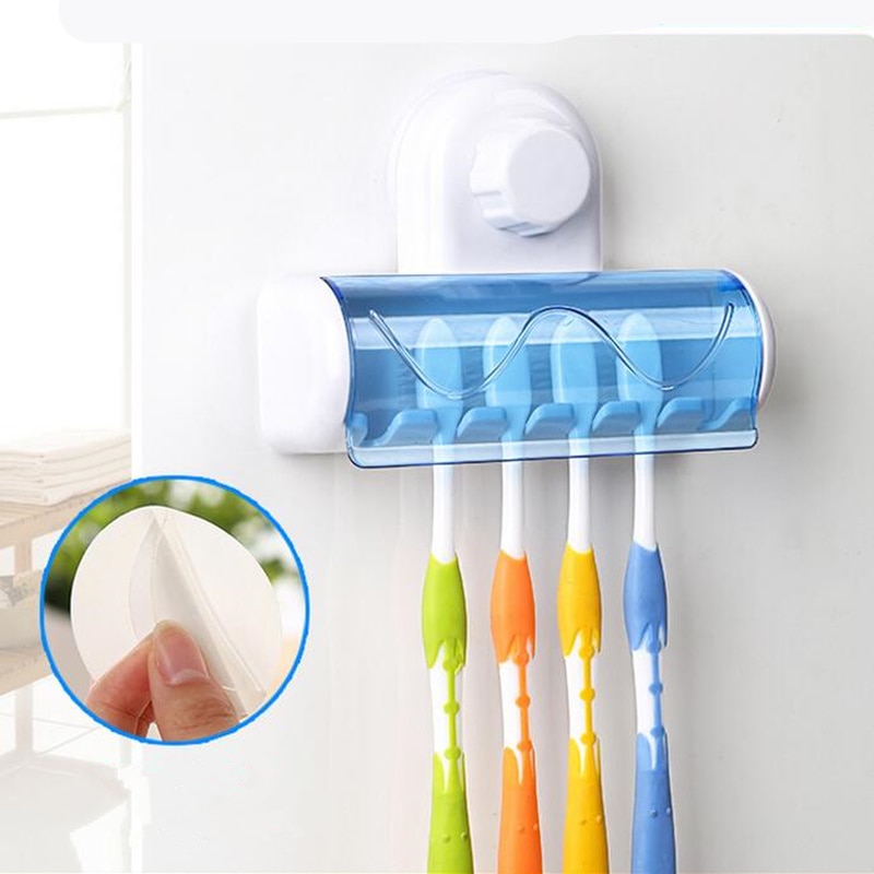 Selling badkamer accessoires ABS + PVC zuignap tandenborstelhouder Kit tandenborstelhouder badkamer producten