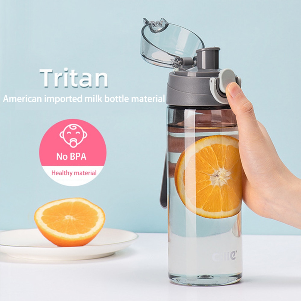 620Ml Plastic Waterfles Met Stro Draagbare Gym Fitness Sport Shaker Drink Flessen Milieuvriendelijke Tritan