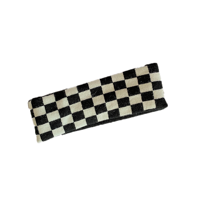 Modieuze Persoonlijkheid Retro Zebra Patroon Haarband Stretch Gebreide Wol Hoofdband Sport Yoga Fitness Compressie Hoofdband