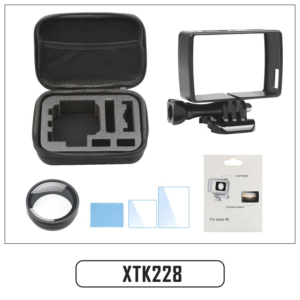 Étui de cadre de protection pour Xiaomi Yi 4K 4K + Yi Lite caméra d'action avec boucle à dégagement rapide: XTK228