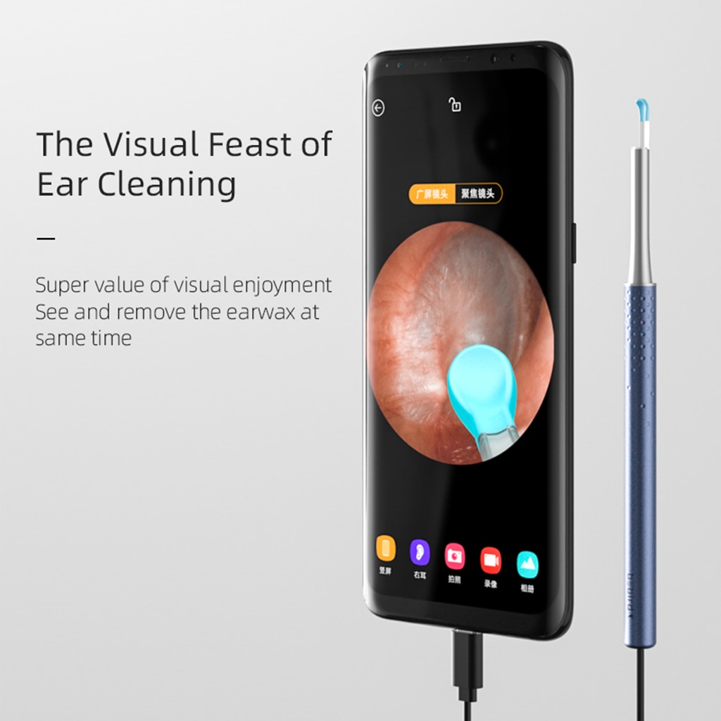 Bebird K10 Ear Cleaner Usb Intelligent Visual Ear Pick Rod Spoon 300w Picker Cleaners Ears Smart Cleaner Ear Wax Removal Tool