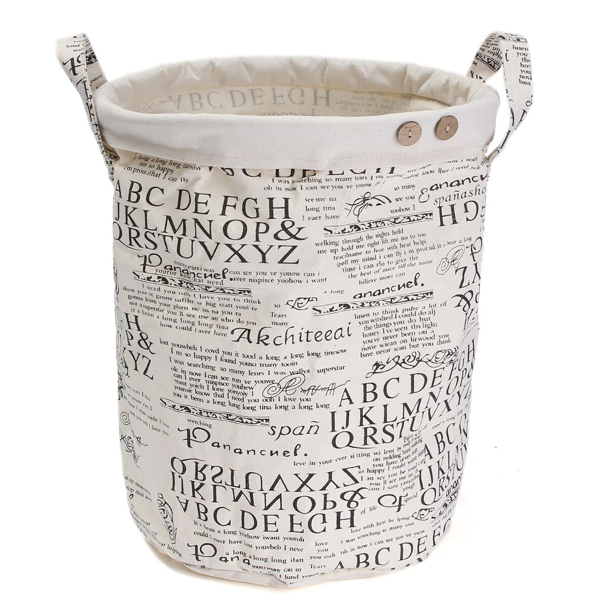 X Shape Folding Laundry Basket With Handle Collapsible 2 Section 600D Oxford Laundry Hamper Dirty Clothes Organizer Sorter Bag: English Type