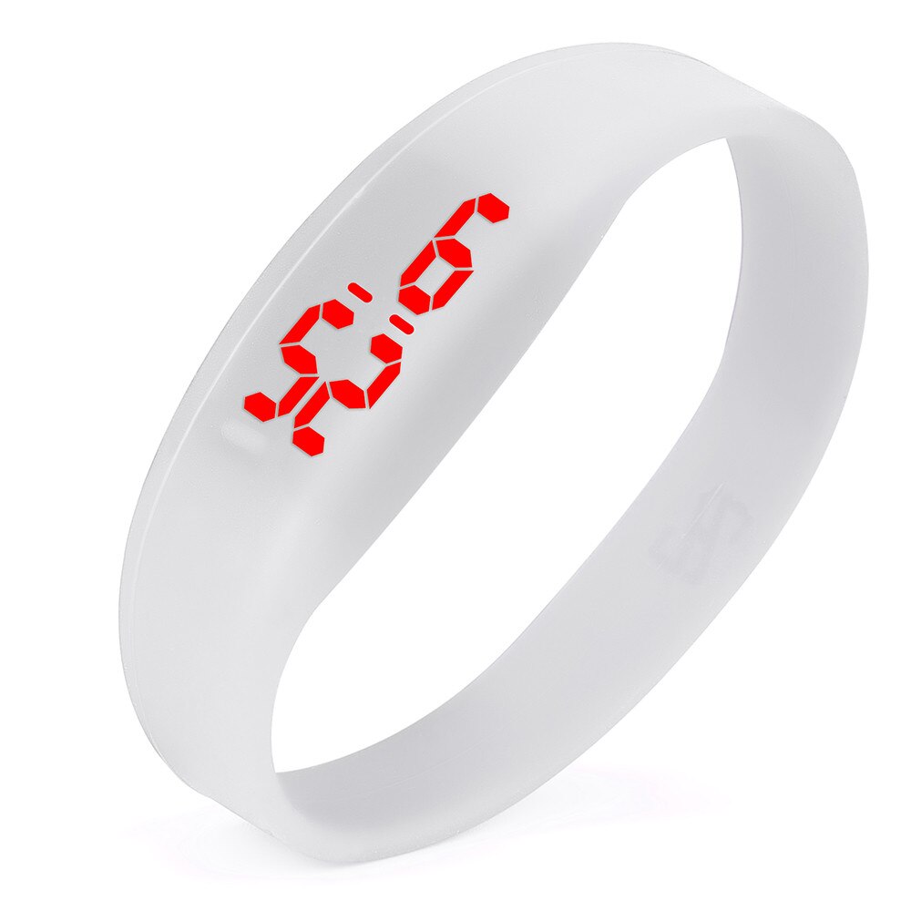 Часы LED Digital Anzeige Mann Armbinde Uhr Silikon Starp Frauen Uhren Elektronische Digitale Uhren Schüler Armbanduhren: J