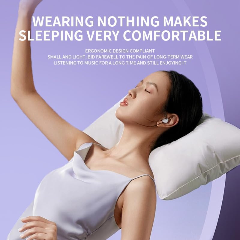 Auricolari aperti per dormire, auricolari wireless, cuffie bluetooth con suono surround, auricolari sportivi impermeabili, cuffie da gioco con microfono hd