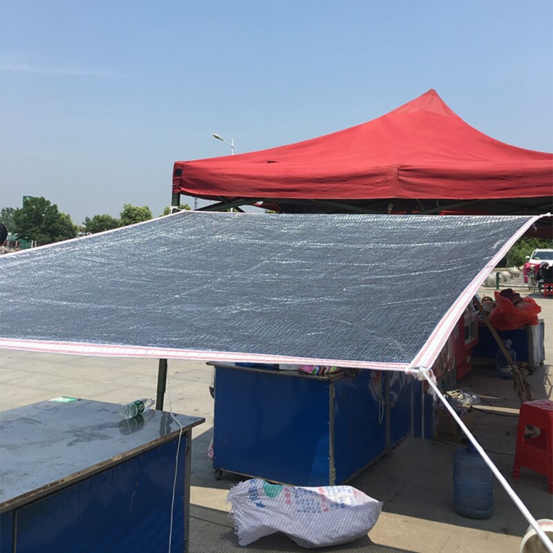 75% Shading Kas Reflecterende Zonnescherm Netto Outdoor Tuin Aluminiumfolie Ademend Bloemen Beschermende Luifels