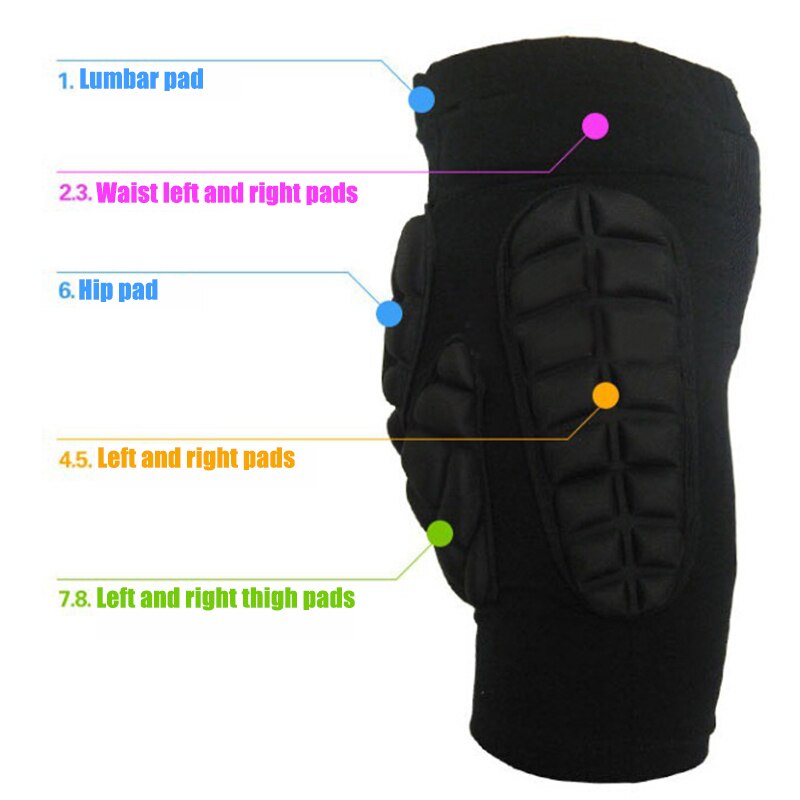Hip Butt Protection Shorts EVA Paded Guard Short Pants for Ski Ice Skating Snowboard