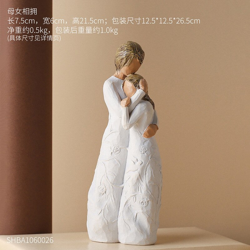 [HHT]Nordic Resin Craft Family Characters Sculptur... – Vicedeal