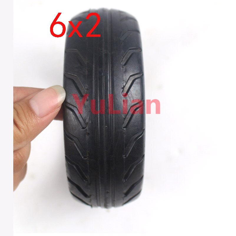 6x2 tire electric scooter 6 inch 6x2 solid tire non pneumatic tire explosion proof not afraid of tire burst