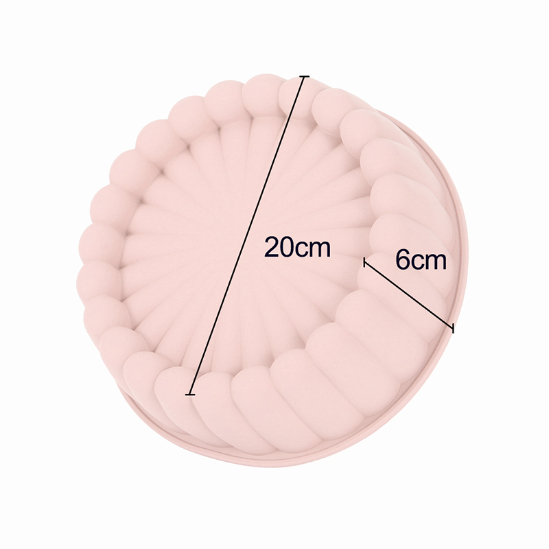 Charlotte Cake Pan 8 Inch Round Cake Pan Nonstick Silicone Cake Molds for Cheese Cake Chocolate Cake Rainbow Cakes: Chocolate
