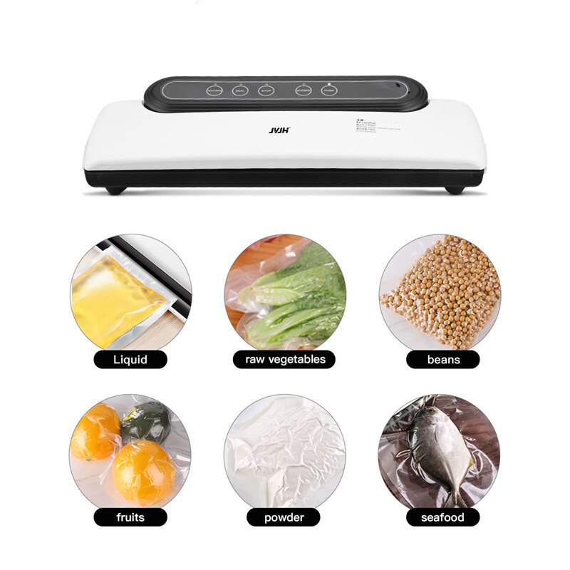 Electric Vacuum Food Sealers kitchen Vacuum Sealer Machine 10pcs Bags Commercial Household Food Saver Vacuum Packing Wet Dry