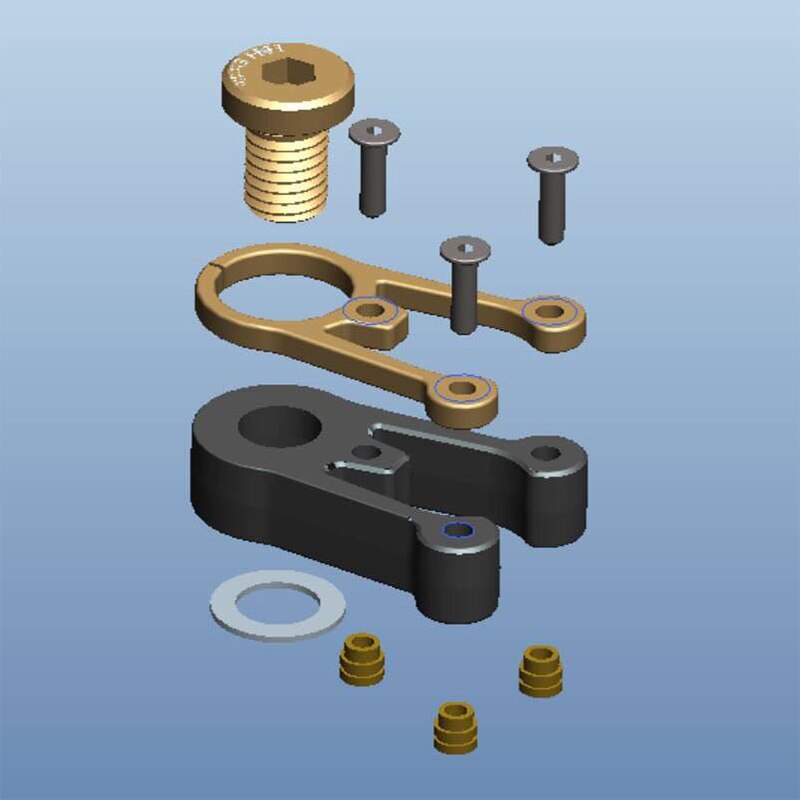 H&amp;h titan ti-fanger med bolt mot rust for brompton sammenleggbar forgaffel for sykkel
