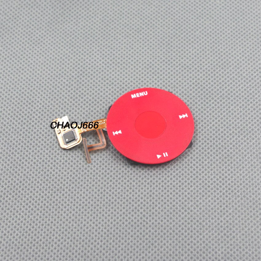 Volant rouge bouton central rouge pour iPod 5th vidéo 30GB 60GB 80GB