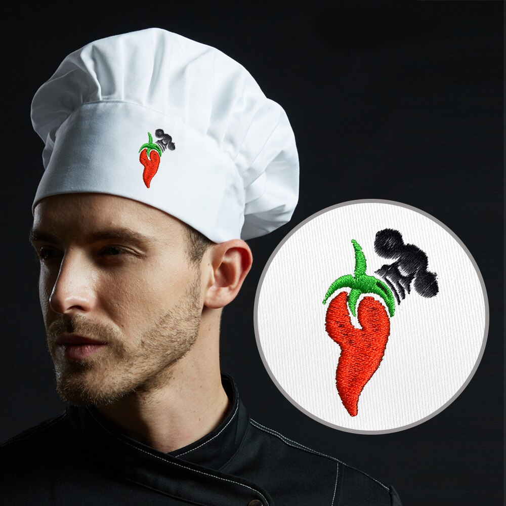 Chef Kitchen Hat Unisex Men Women Chef Waiter Uniform Cap Embroidered Cooking Bakery BBQ Grill Restaurant Cook Work Hat: 17