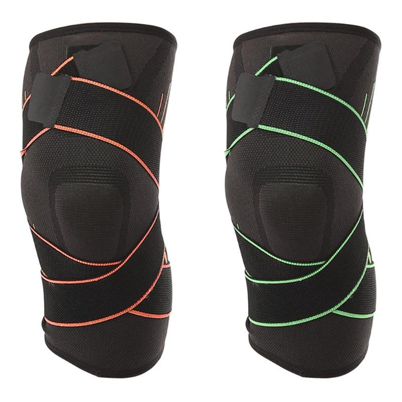 1PC 3D Weaving Pressurization Safety Knee Pads Brace Hiking Cycling Knee Support Protective Sports Knee Pad