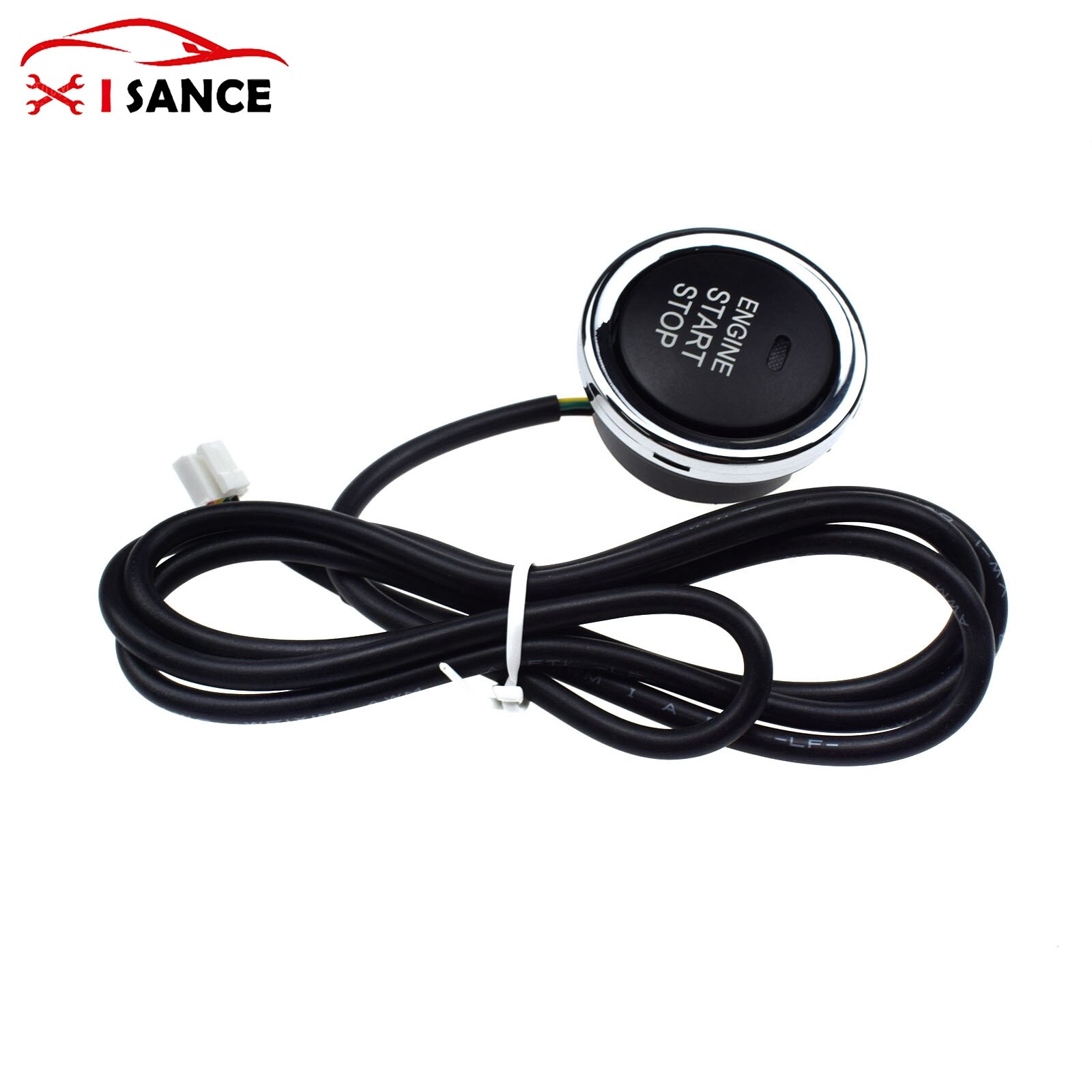 Red Start Stop button Keyless Engine Ignition LED Light Starter Power Switch for Universal car