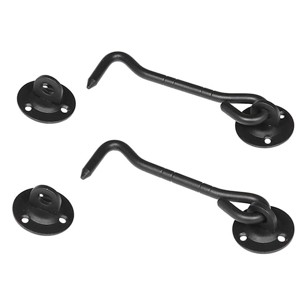 2pcs Safety Anti Theft Assembly Lock Stainless Steel Cabinet Privacy Hardware Silent Door Holders Window Latch Hook And Eye