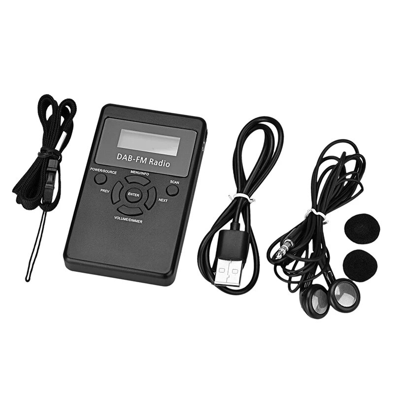 Mini Draagbare Dab Digitale Radio Draagbare Dab + Fm Twee-Band Ontvanger Ingebouwde Lithium Batterij fm Radio Omroep
