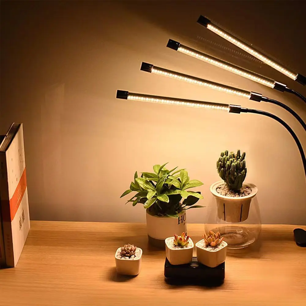 Lámpara de luz LED para cultivo de plantas, sistema de cultivo hidropónico de espectro completo para invernadero, accesorios de interior, luz amarilla para plantas, USB00