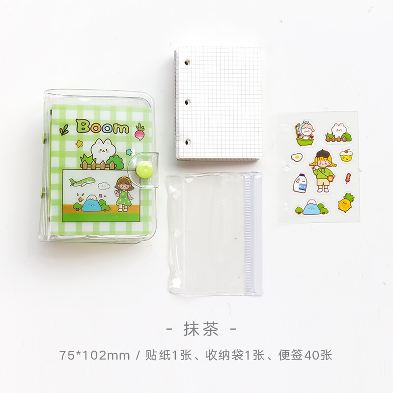 Mohamm tlen dziewczynka seria przenośny mini luźny liść książka pamiętnik notebooki kreatywne materiały biurowe akcesoria biurowe prezenty: C