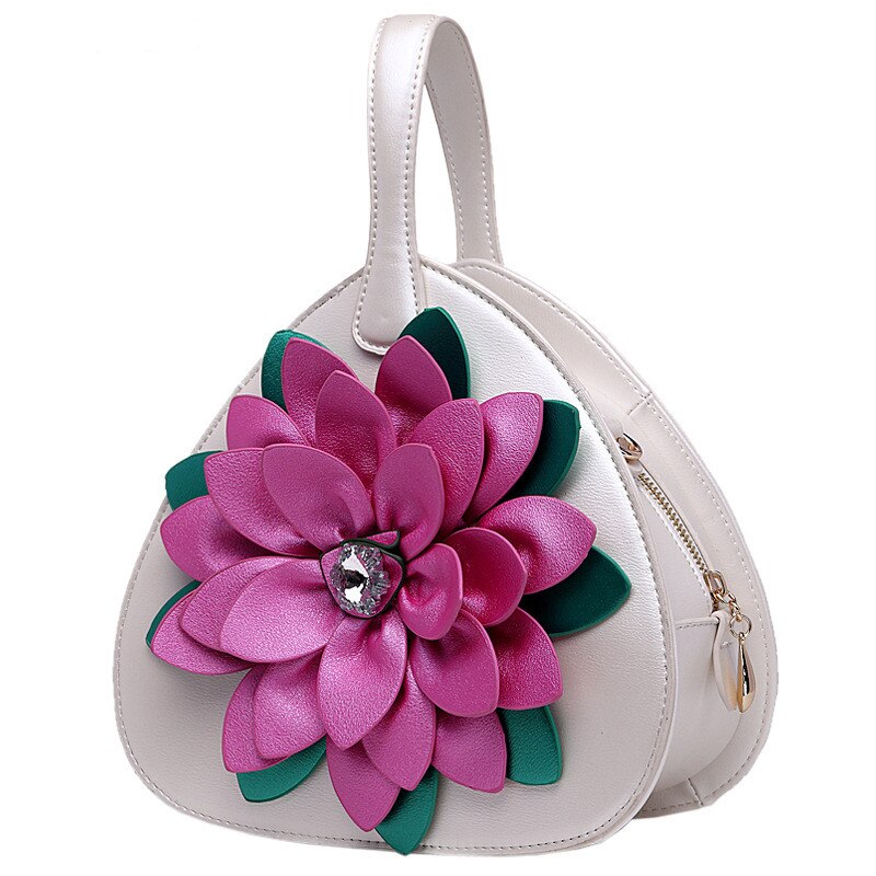 Vrouwen Mode Etnische Stijl Hartvorm Applique Grote Capaciteit Schoudertas Crossbody Tas Kantoor Dagelijks: WHITE