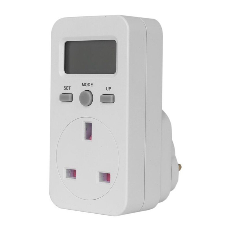 Digital strømmåler stikkontakt elektrisk wattmåler energimonitor dk stik