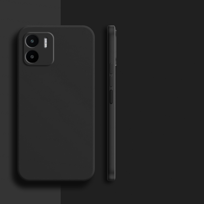 For Xiaomi Redmi A2 Case Xiaomi Redmi A1 A2 Plus Cover Luxury Shockproof TPU Liquid Silicone Phone Back Cover Xiaomi Redmi A2: Cotton Fabric / black