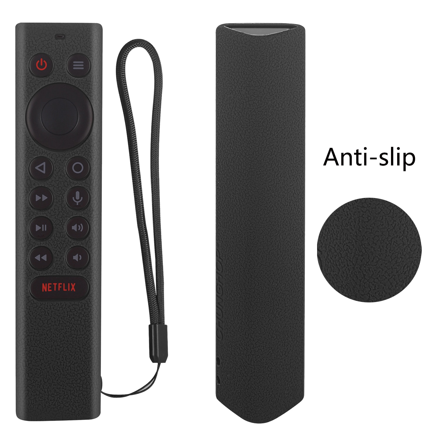 Odporny na wstrząsy, miękki futerał na pilota zdalnego sterowania pasuje do Nvidia Shield TV Pro/4K HDR silikonowy pokrowiec ochronny zapobiegający upadkom