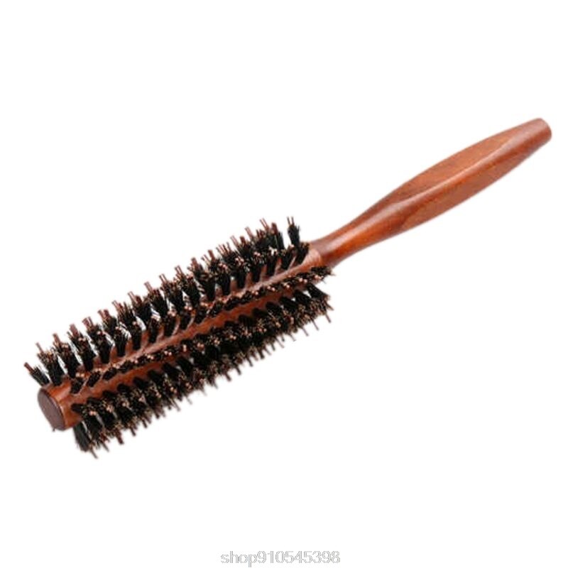 6 tipos de pente de cabelo natural de cerdas de javali escova rolamento barril redondo soprando curling diy cabeleireiro estilo n17 20 dropshipping