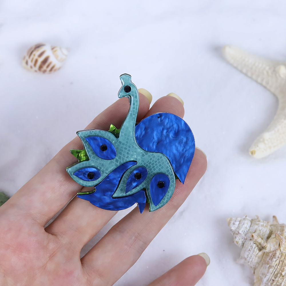 Acryl-pfauenbroschen für damen und mädchen, tierbrosche, anstecknadel, luxus-abzeichen, schmuck für hochzeitsfeiern