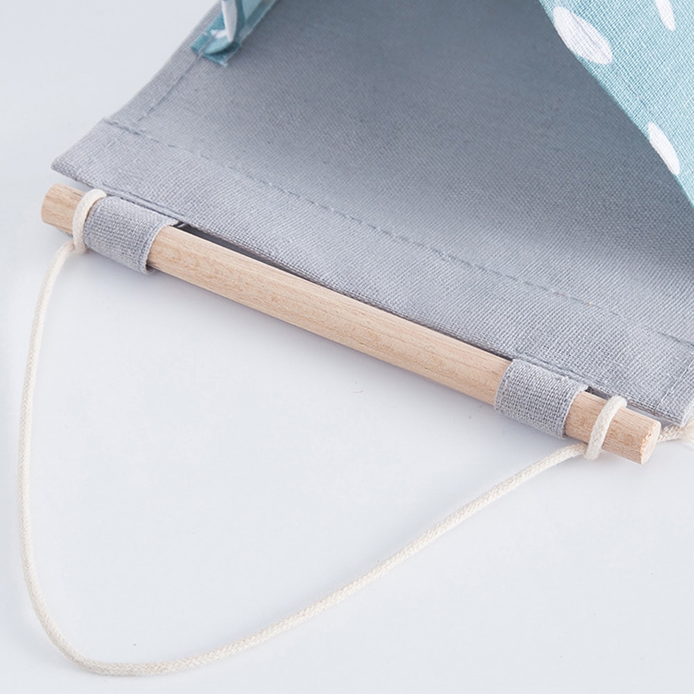 3 bolsillos Oxford tela colgante de pared de puerta diversos bolsa de almacenamiento armario de algodón Lino baño bolsa de almacenamiento organizador de juguetes cosméticos