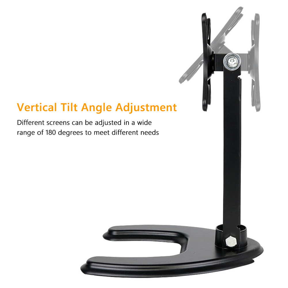 Universal Rotating Desktop Aluminum Alloy Bracket Folding Multi-function Monitor Display Base Adjustable Height for Echo Show 15